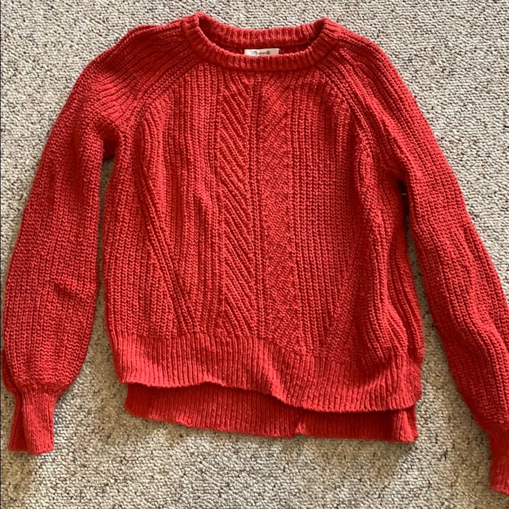 Madewell cable knit sweater